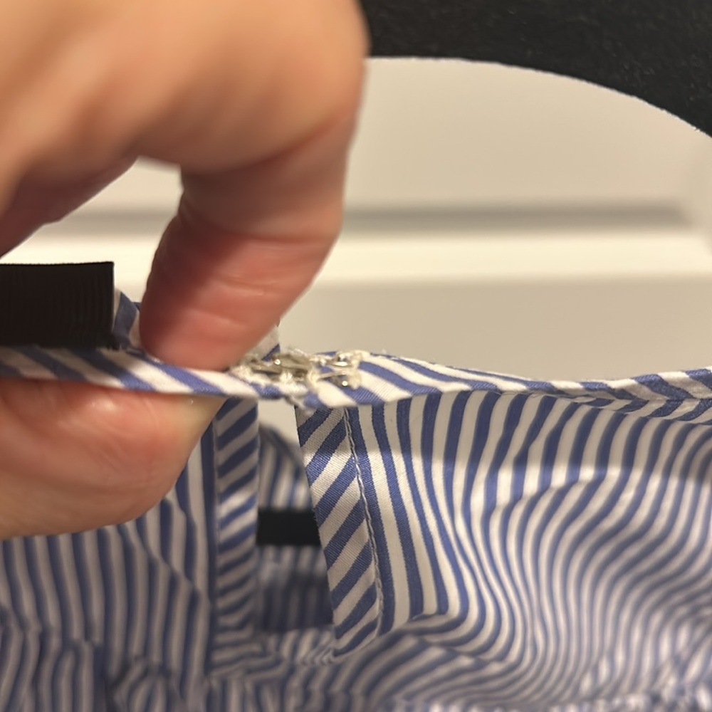 J.crew striped blue short sleeve top - Picture 6 of 6